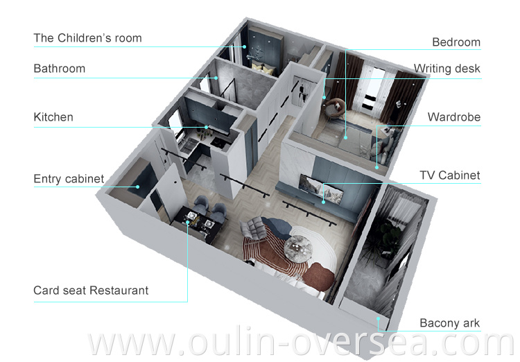 Blue Kitchen Cabinet And Wardrobe For Wholesales